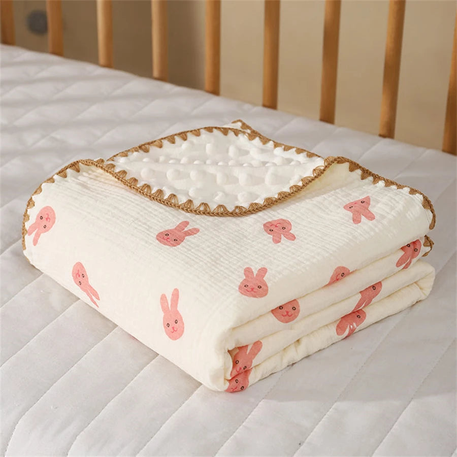 Double Dot Lined Baby Blanket, product view 12