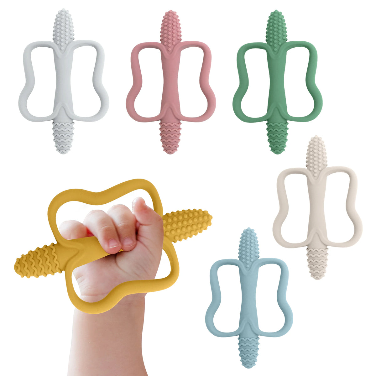 Easy-Grip Silicone Teether for Babies
