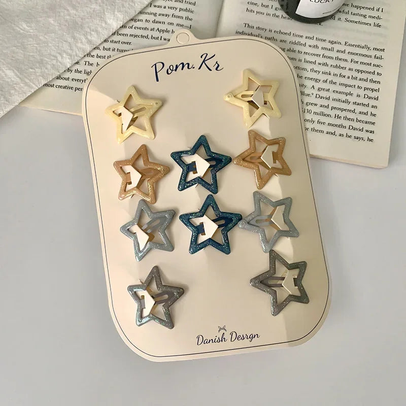 Colorful Star Hair Clip Set, product view 6