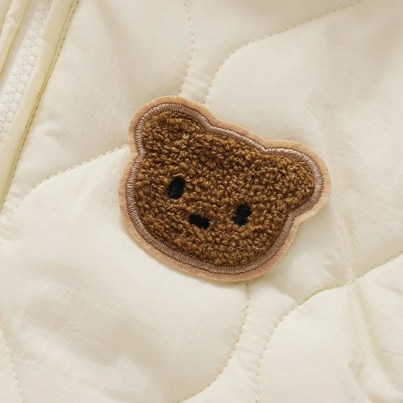 Teddy Bear Fleece Romper, product view 5