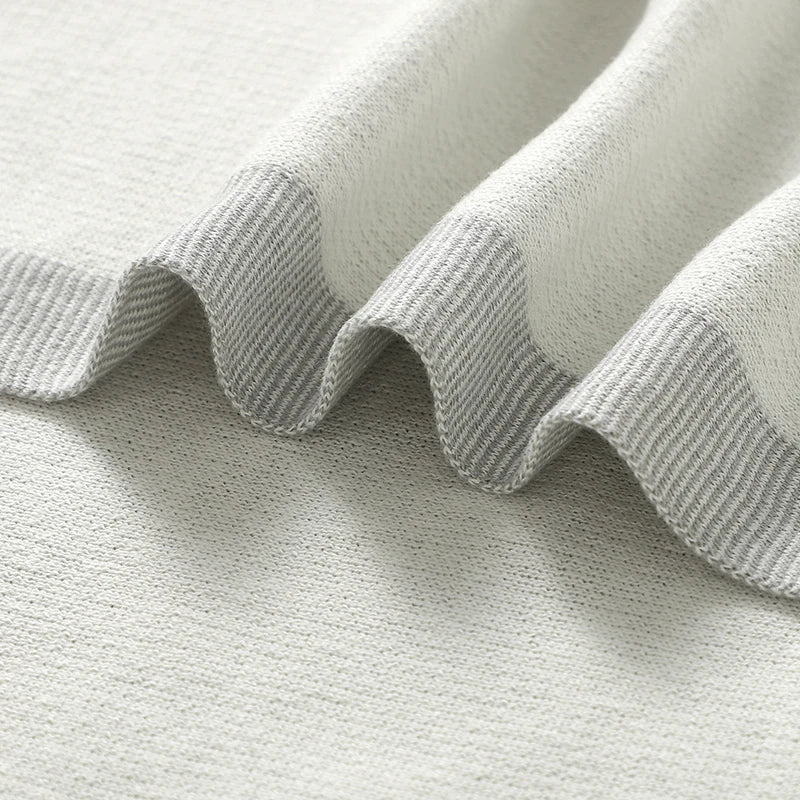 Ultra-Soft Cotton Knit Baby Blanket
