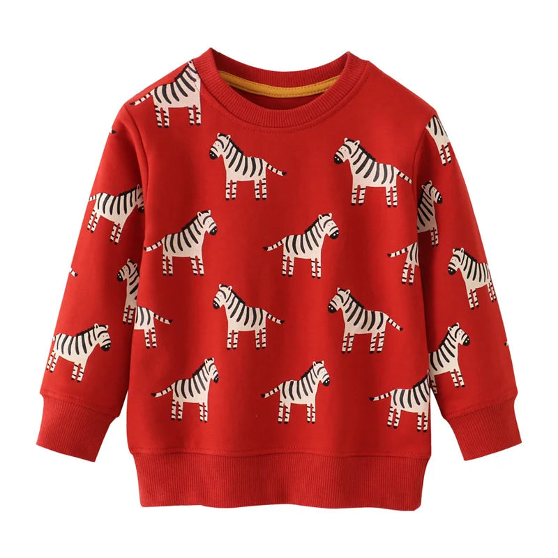 Zèbre Rouge Cotton Sweatshirt — GentleNest Co