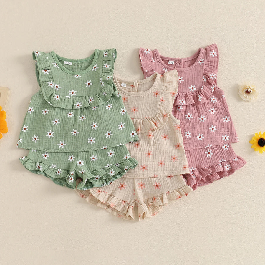 Prairie Floral Tank & Shorts Set – detail 2