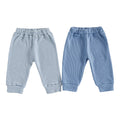 Striped & Solid Pants Set