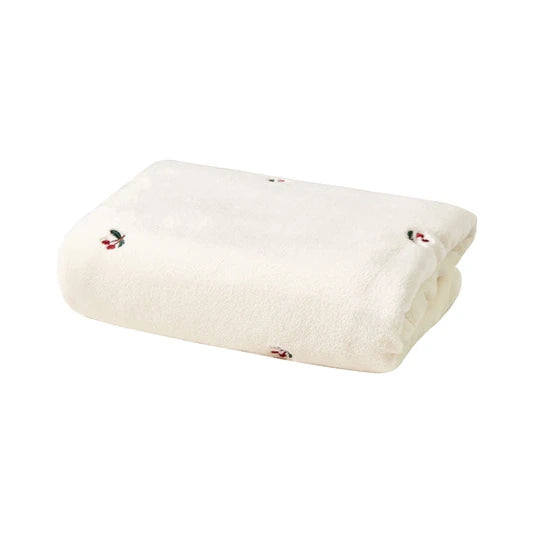 Cozy Fleece Baby Blanket - Cherry, product view