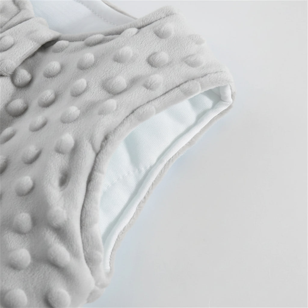 Plush Velvet Sleep Sack - Gray - 0-6 months