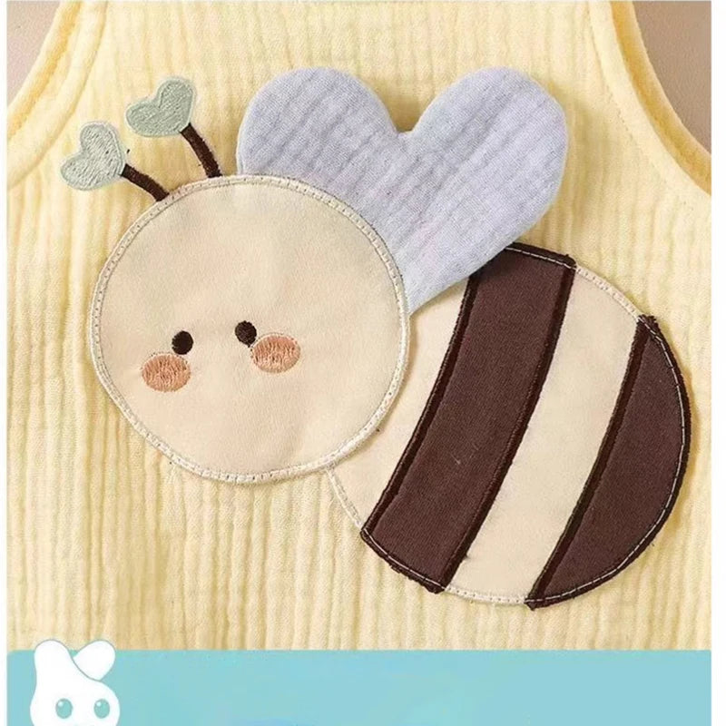 Sweet Bee Cotton Romper