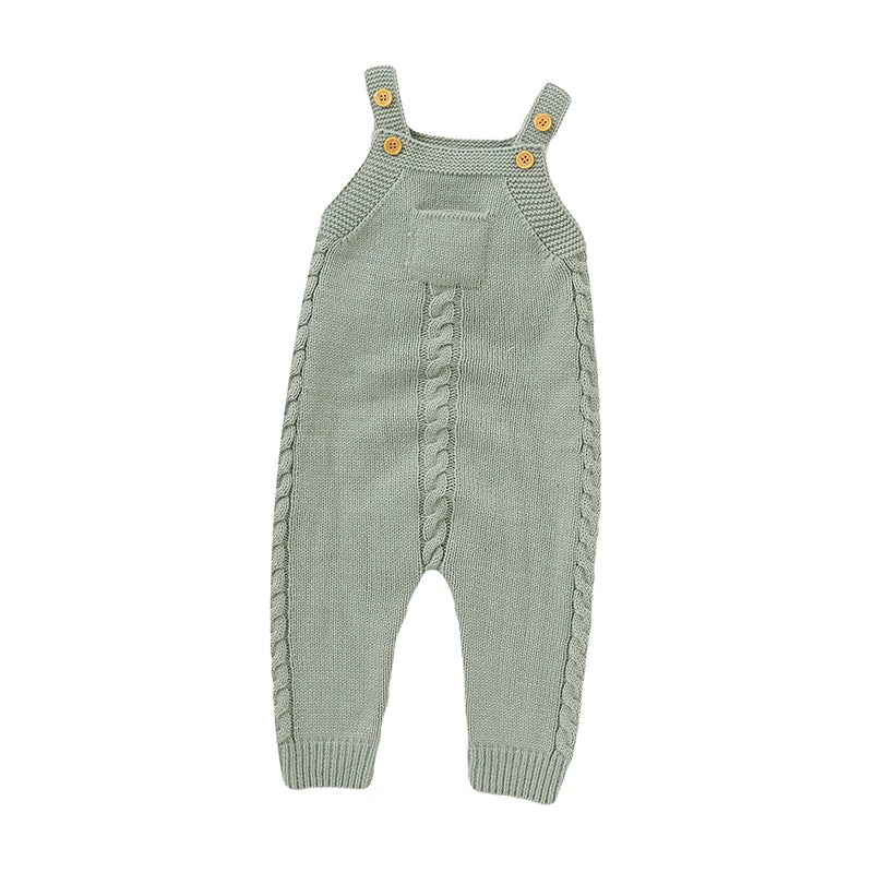 Hearthside Cable Knit Overall Romper