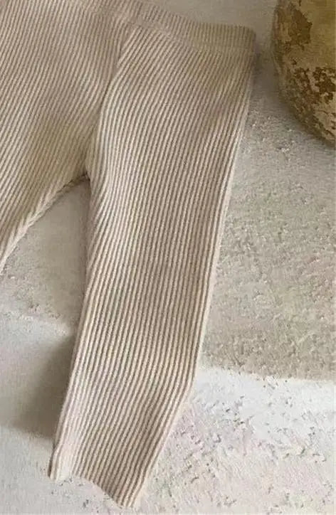 Cotton Ribbed Baby Pants