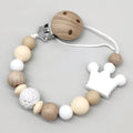 Wooden Bead Pacifier Clip