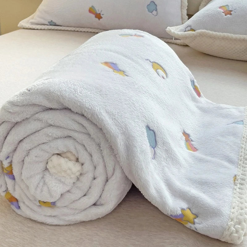 Cartoon Fleece Baby Blanket, product view 3