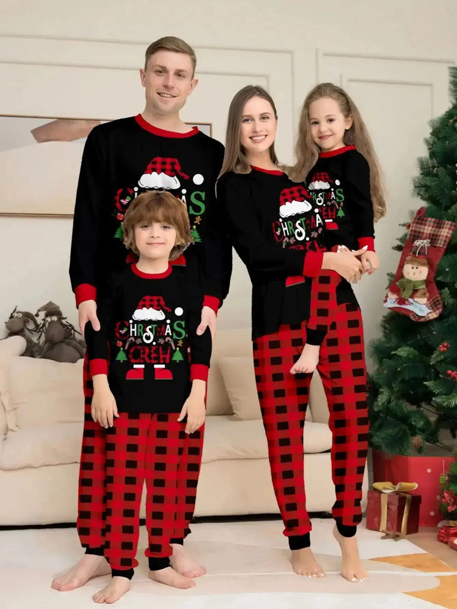 Christmas Crew & Buffalo Plaid Family Pajamas