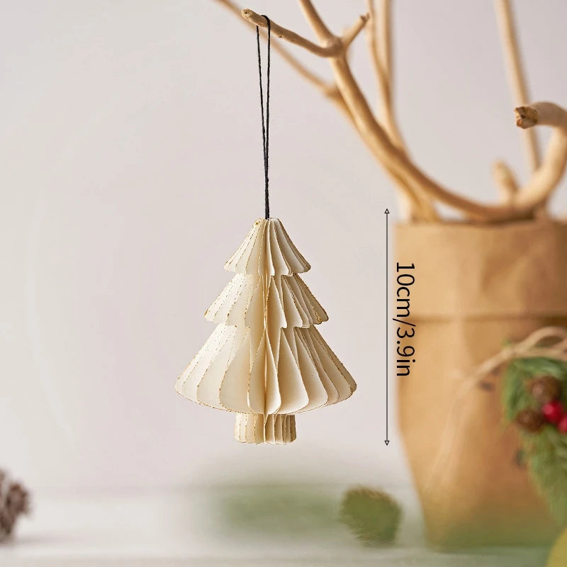 Honeycomb Paper Tree Christmas Ornament