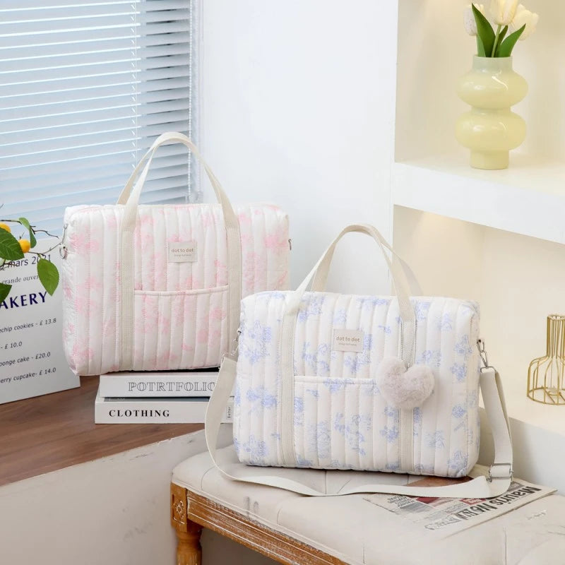 Floral Print Mommy Tote Bag, product view 2