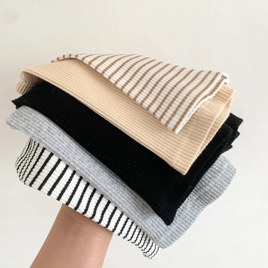 Striped Ribbed Shorts, product view 4