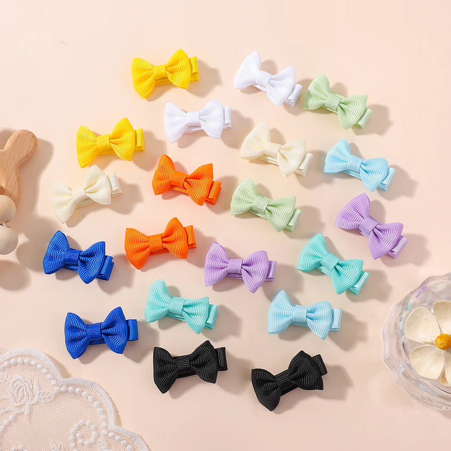 Mini Hair Bow Clip Set, product view 4