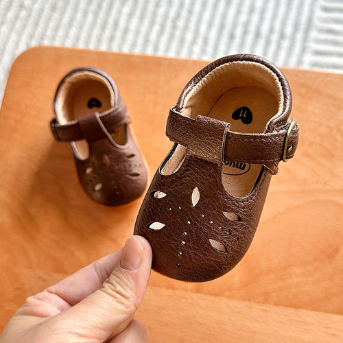 Chocolate Soft Sole Baby First Walkers