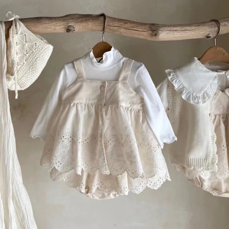 Korean Style Summer Baby Girl Bodysuit One Piece Clothing Jumpsuit