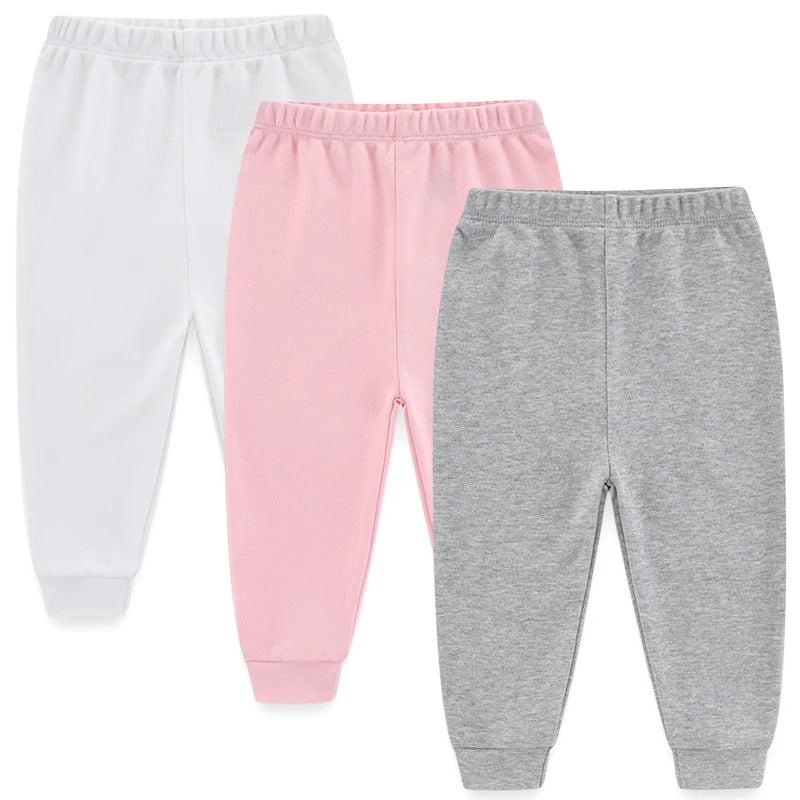 Solid Cotton Baby Pants Set, product view 7