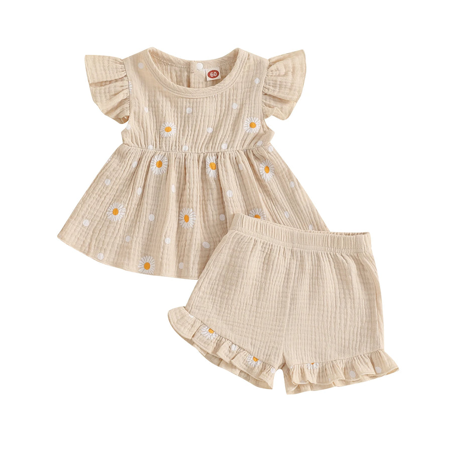 Marguerite Ruffle Top & Shorts Set – detail 8