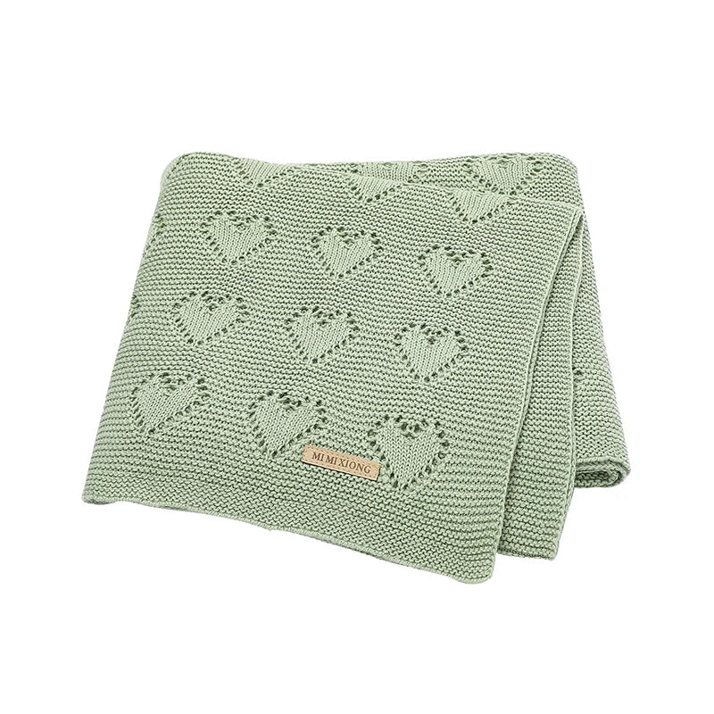 Knitted Cotton Baby Blanket