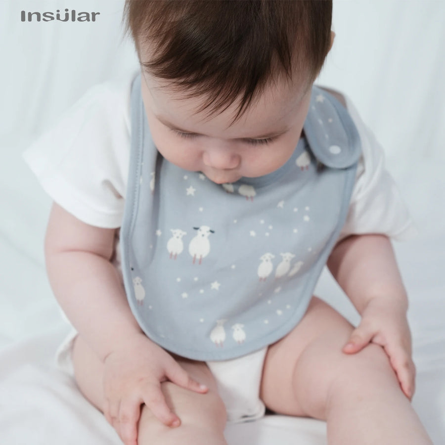 Everyday Cotton Bib Set – 3 Pack - Swans, product view 6