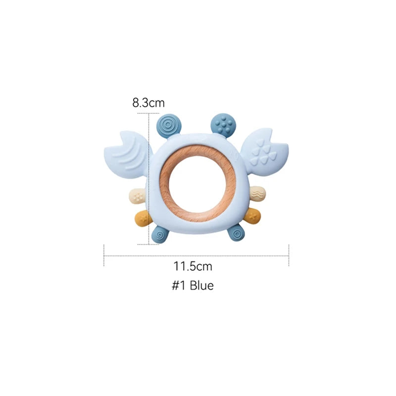 Crab-Shaped Silicone Baby Teether, product view 9