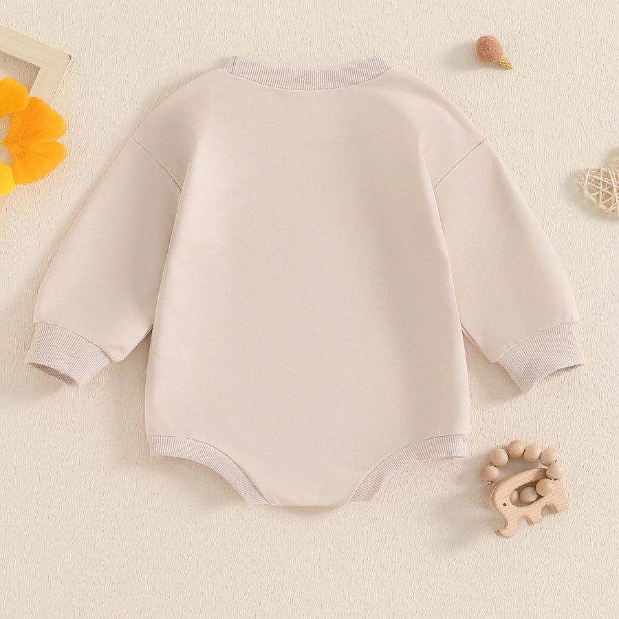 Little Bean Embroidery Romper, product view 3