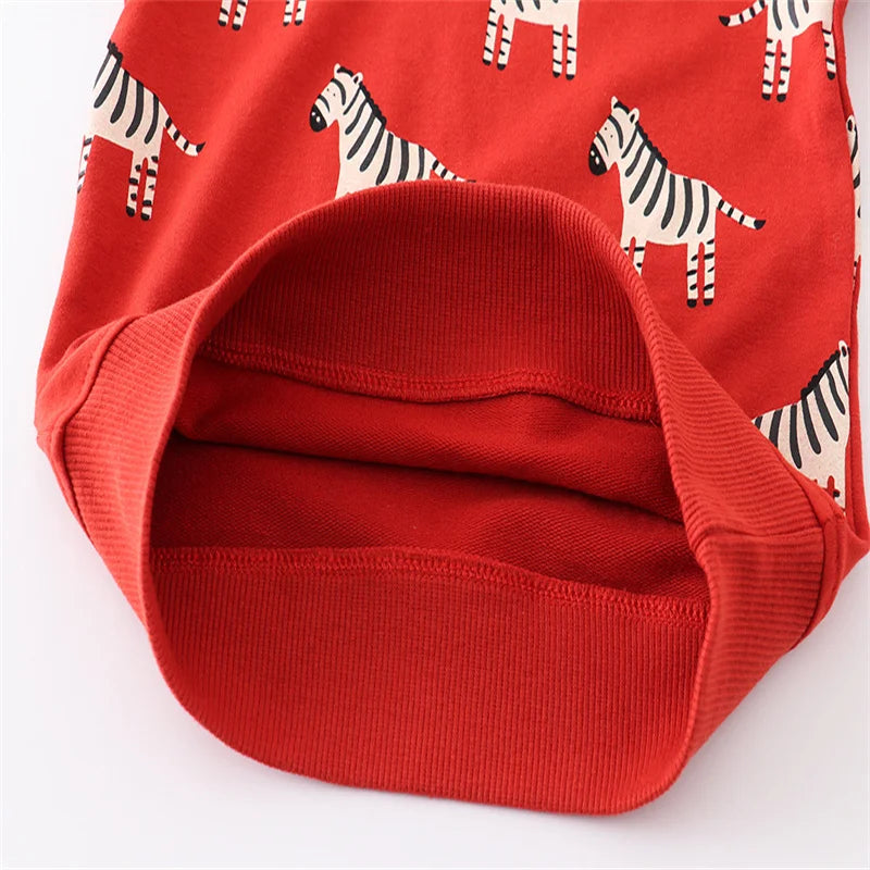 Zèbre Rouge Cotton Sweatshirt, detail 5