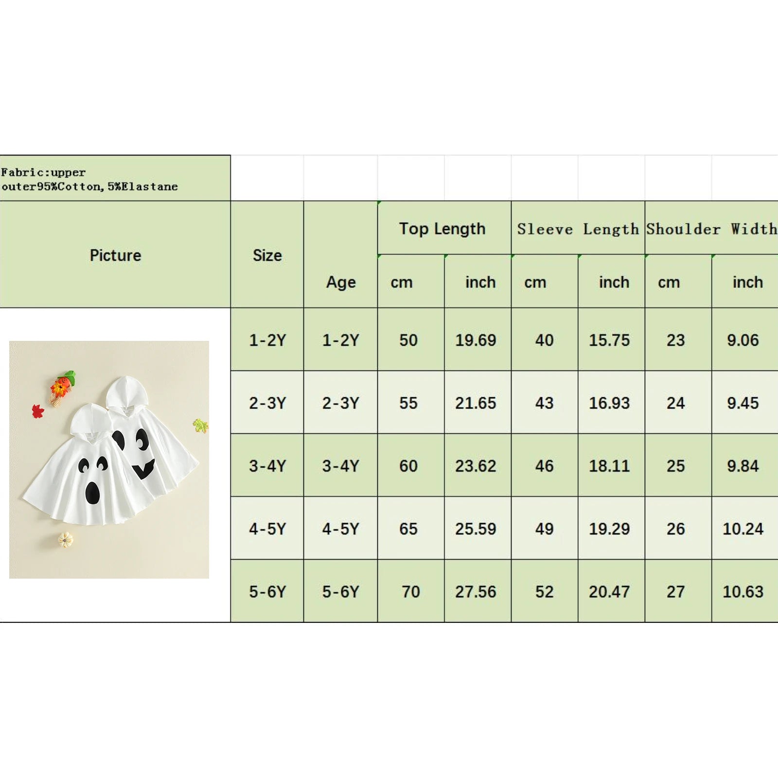 Ciel de Bretagne Ghost Hooded Cape Costume