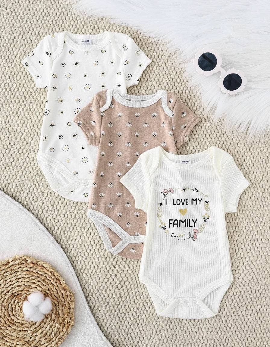 Girly Gentle Bodysuit Set (3-Pack), product view 15