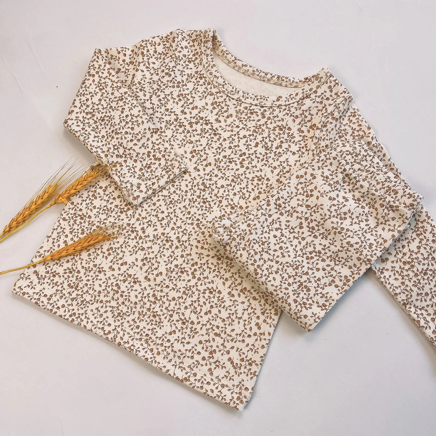 Floral Print Baby Pajama Set packaging