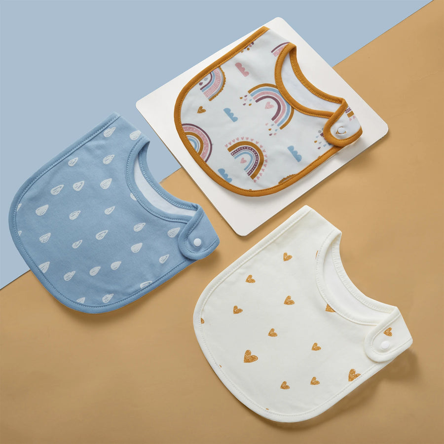 Everyday Cotton Bib Set – 3 Pack - Swans, product view 11