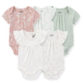 Sweet Cartoon Print Baby Bodysuit front view