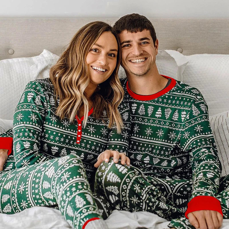 Pine Tree Fair Isle Family Christmas Pajamas