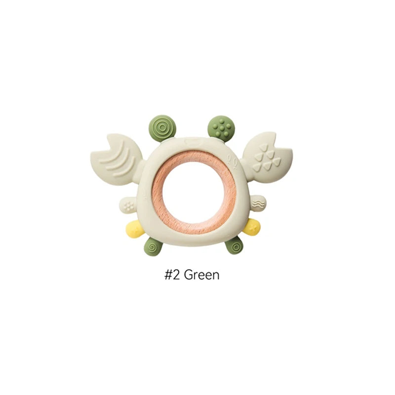 Crab-Shaped Silicone Baby Teether, product view 12