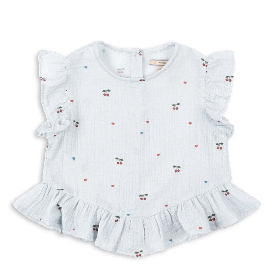 Céleste Cherry Peplum Top – featured product image