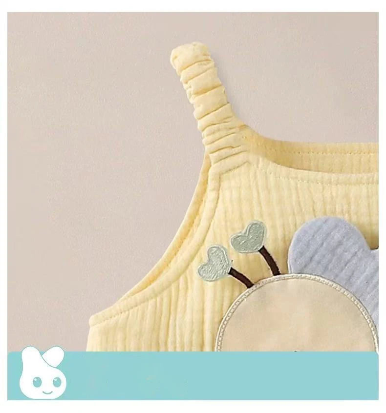 Sweet Bee Cotton Romper