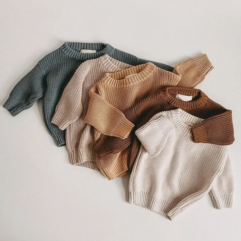 Exact supplier multi-color product reference for Soft Knit Cotton Sweater - Pale blue