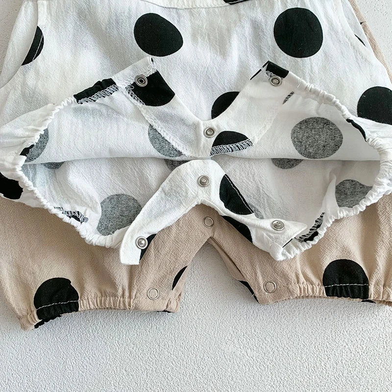 Polka Dot Baby Overalls