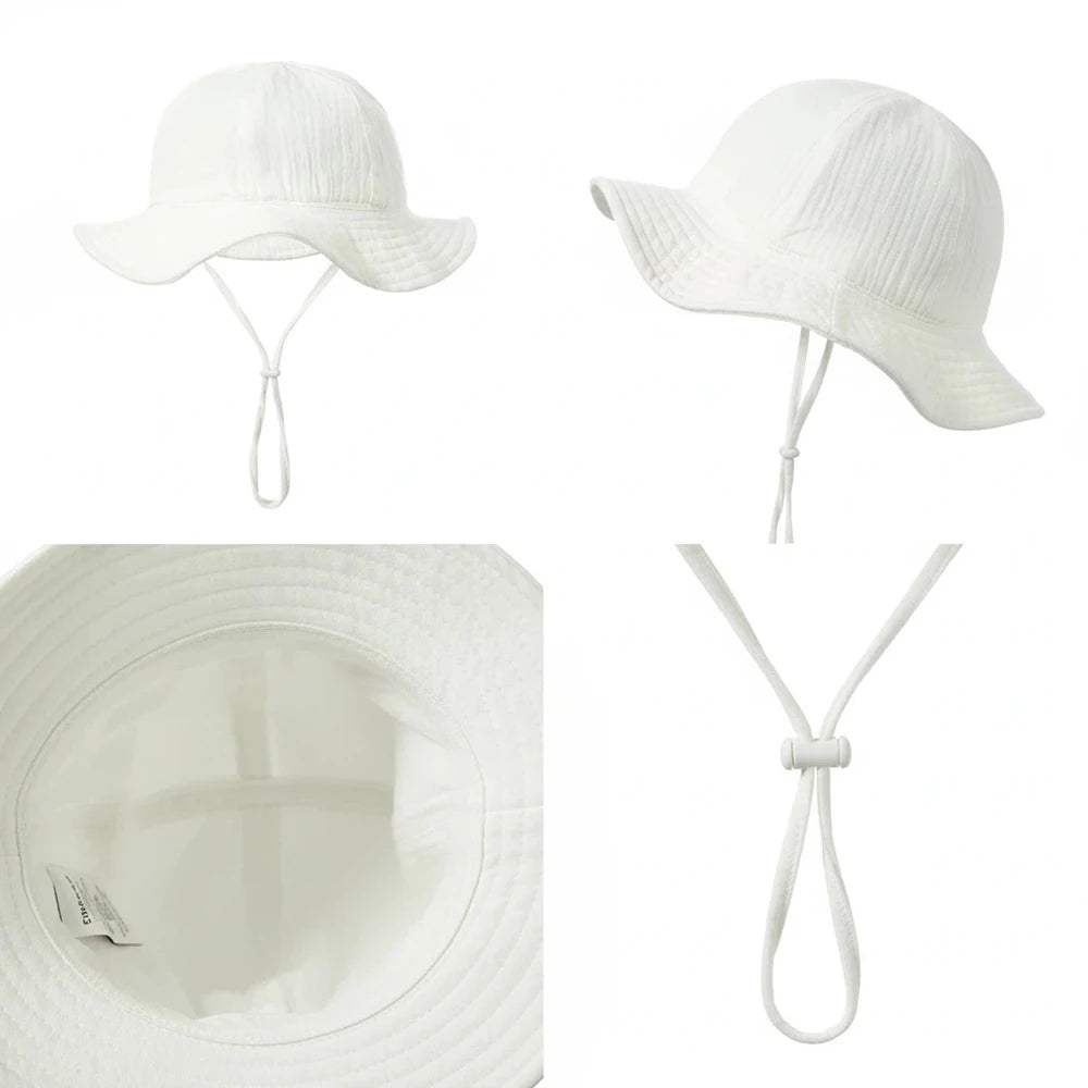 Adjustable Cotton Baby Bucket Hat