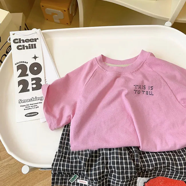 Barn Dance Pink Cotton Tee – detail 2
