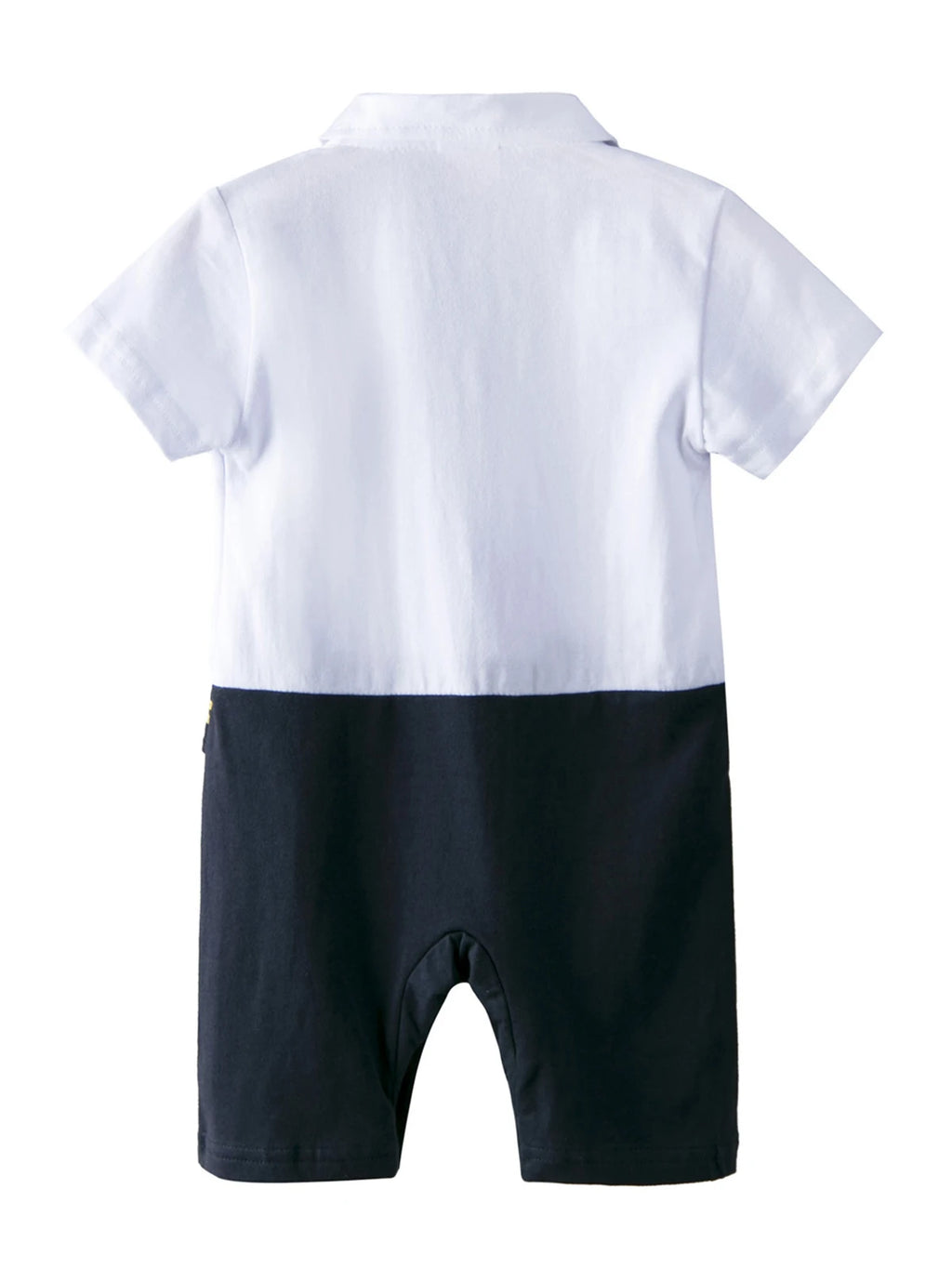 Close-up of nautical romper details