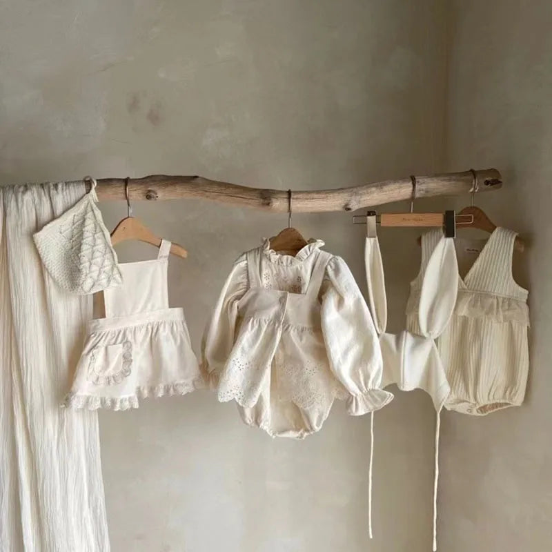 Korean Style Summer Baby Girl Bodysuit One Piece Clothing Jumpsuit