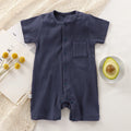 Navy Crew Neck Romper