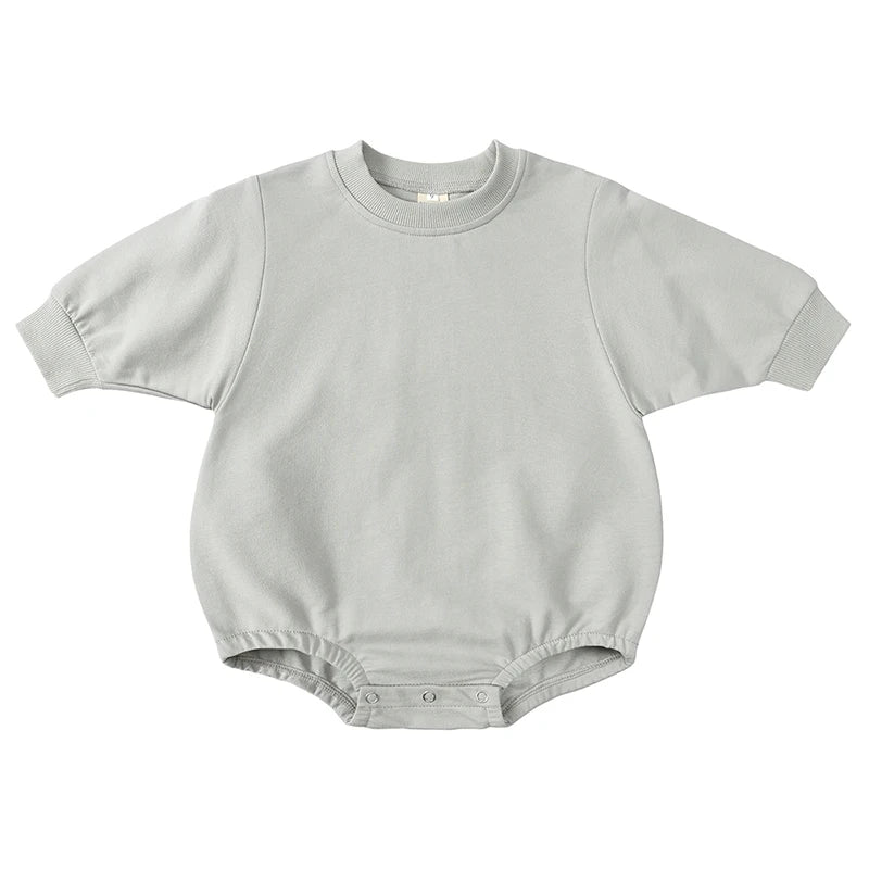 Cotton Baby Romper Bodysuit in French Terry Fabric
