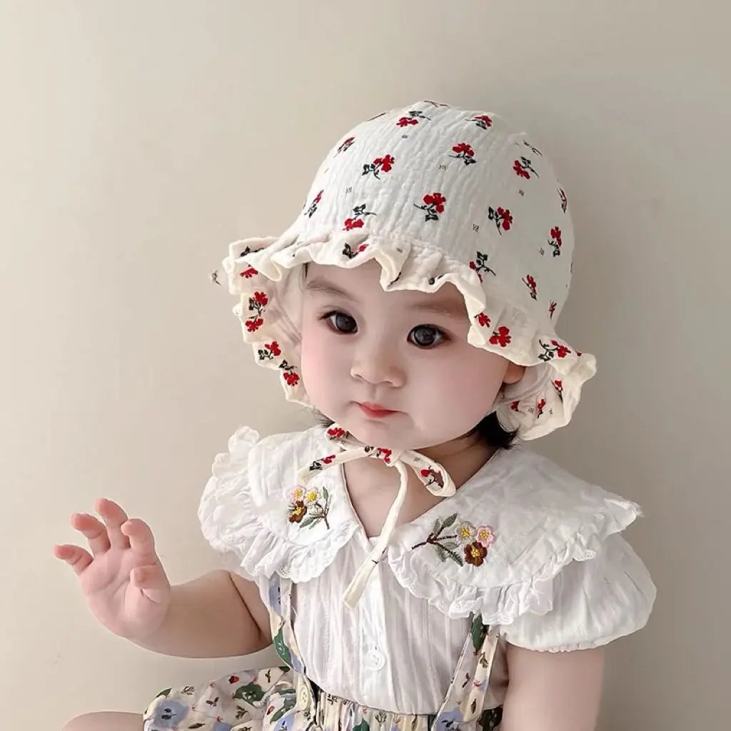 Baby Hat showing Adjustable Strap Detail