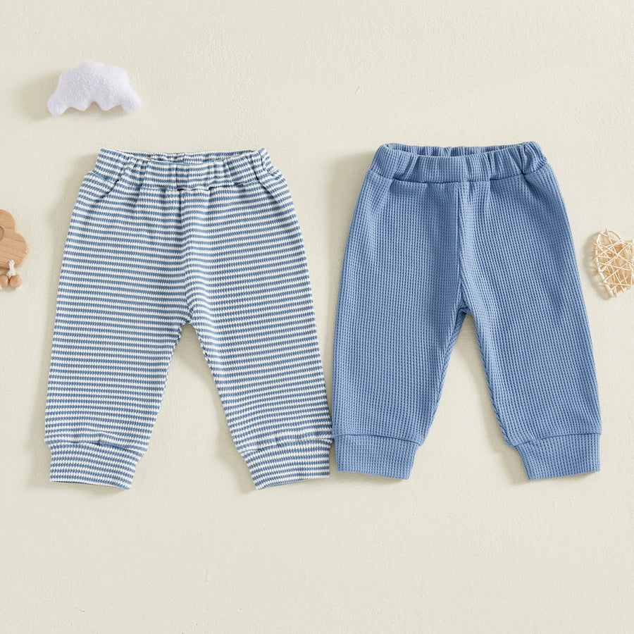 Striped & Solid Pants Set, product view 2