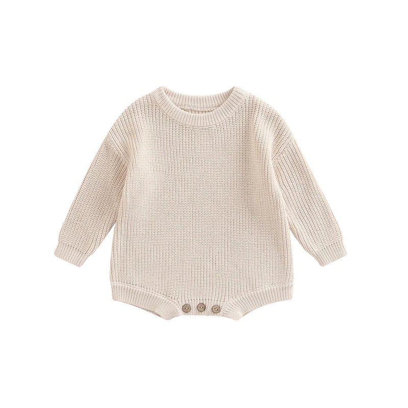 Knitted Long Sleeve Baby Romper, product view 25