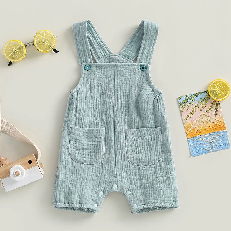 Brise Muslin Pocket Romper – detail 2